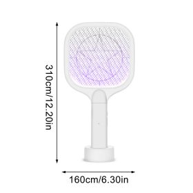 Two-in-1 LED Trap Mosquito Killer Lamp 3000V Electric Bug Zapper USB Rechargeable Summer Fly Swatter Trap Flies Insect Dropship