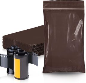 Amber Zip Bags 3 x 5, Brown Poly Zip Bags for Storage 100 Pack, Polyethylene Plastic Bags Resealable 3 Mil, Water-Resistant Poly Zipper Bags