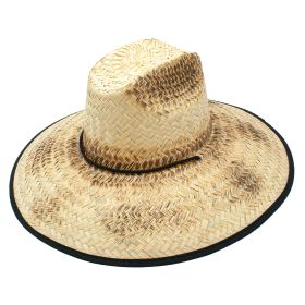 Torch Straw Wide Brim Sun Distressed Lifeguard Hat