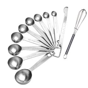 Measuring Spoons: U-Taste 18/8 Stainless Steel Measuring Spoons Set of 9 Piece: 1/16 tsp;  1/8 tsp;  1/4 tsp;  1/3 tsp;  1/2 tsp;  3/4 tsp;  1 tsp;  1 (Type: 11 pieces)