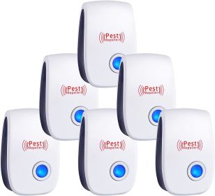 Ultrasonic Pest Repeller 6 Packs, the Newest Pest Repellent Electronic Indoor Plug in for Insects, Mosquitoes, Mice, Ants, Roaches, Spiders, Bugs (Type: 5PCS)