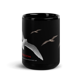 Soaring Freedom Coffee Mug Embrace the Spirit of Adventure (Color + Size: Black 15 oZ)