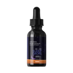 CBD + CBN Sleep Tinctures (Broad Spectrum CBD) (Strength & Flavor: 600mg Orange)