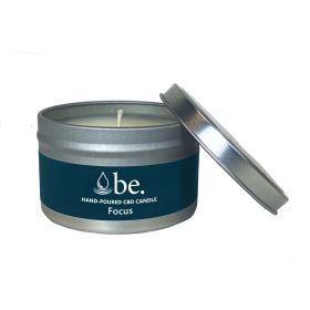 CBD Candles - Focus (size: 8oz Tin w/ 550mg)