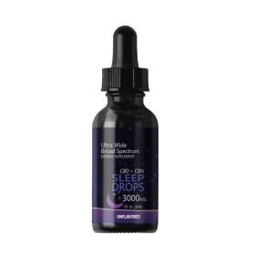 CBD + CBN Sleep Tinctures (Broad Spectrum CBD) (Strength & Flavor: 3000mg Unflavored)