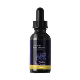 CBD + CBN Sleep Tinctures (Broad Spectrum CBD) (Strength & Flavor: 600mg Lemon)