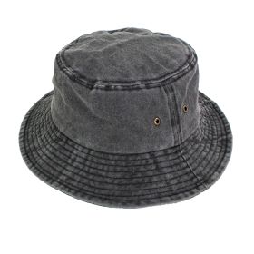 Zoe Cotton Bucket Hat (Color: Black)