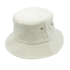 Zoe Cotton Bucket Hat (Color: Crème)