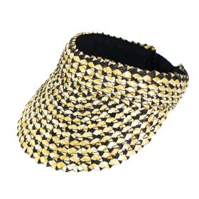 Cleobella Braided Straw Visor Hat (Color: Multi Color)